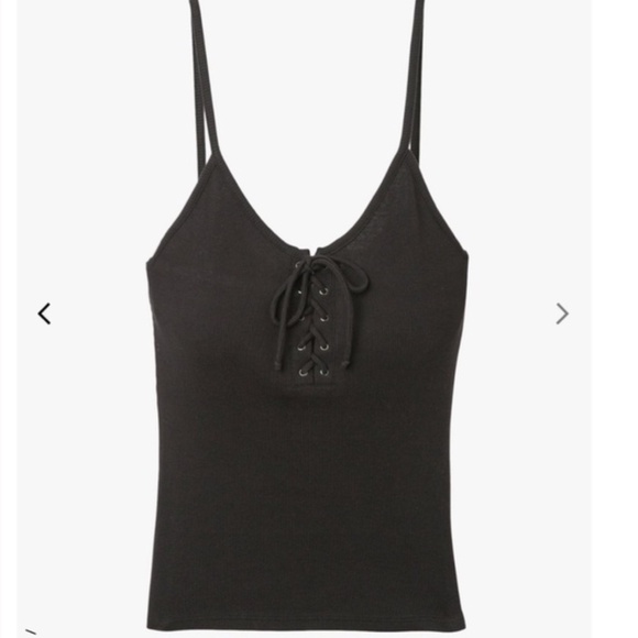 NWT RVCA  HINGED LACE-UP CAMI TANK TOP S - Picture 4 of 12